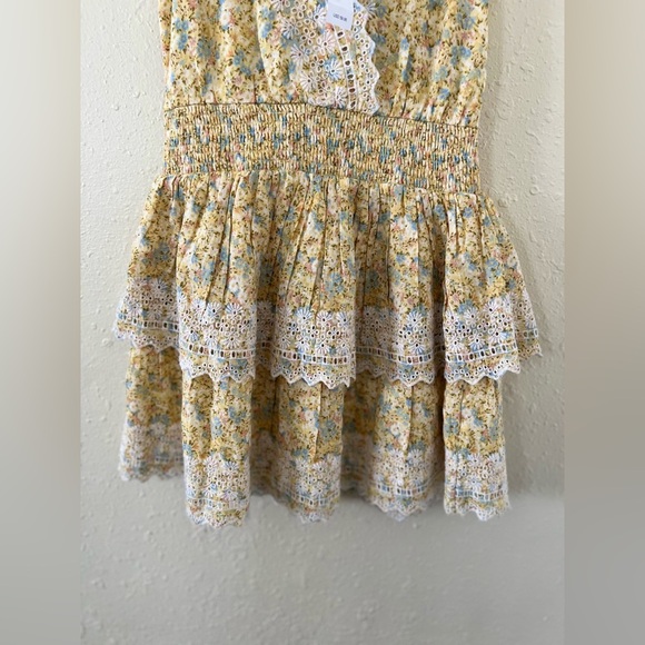 American Eagle Outfitters Yellow Flutter Sleeve Mini Dress - Picture 5 of 8